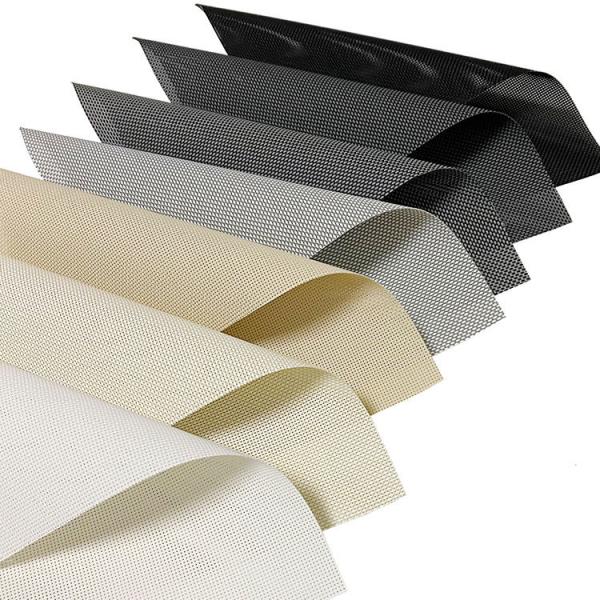 PVC Fiberglass China Sunscreen Roller Blinds Fabric for Home Hotel