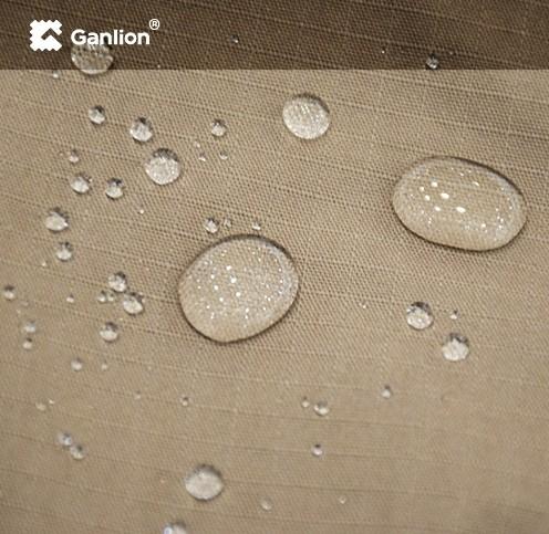 Khaki Anti UV WR OR Water Repellent Fabric Ripstop 2*2 215GSM
