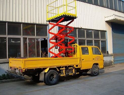 el camión neumático portátil 450kg de los 6M montado Scissor la elevación