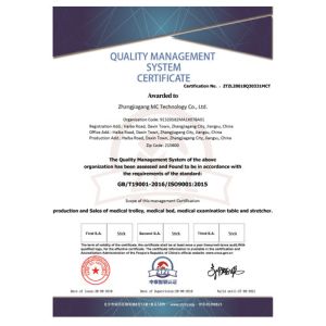 ZHANGJIAGANG MC TECHNOLOGY CO., LTD. Certifications