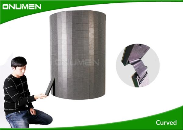 Flexible Led Curtain Display / Wall Video Screens For Advertising , 3.9mm Pixel Pitch