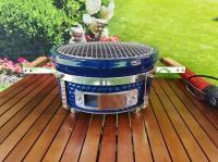 GRILLEZ TOUT ENTIER le charbon de bois en céramique du gril 330MM de Tableau de Kamado