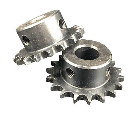 sinplex 06B-1 18T single row C45 steel ISO standard balck coating roller chain sprocket