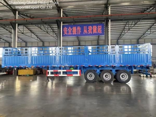 3 Axle 50 Ton Fence Semi Trailer with Air Suspension