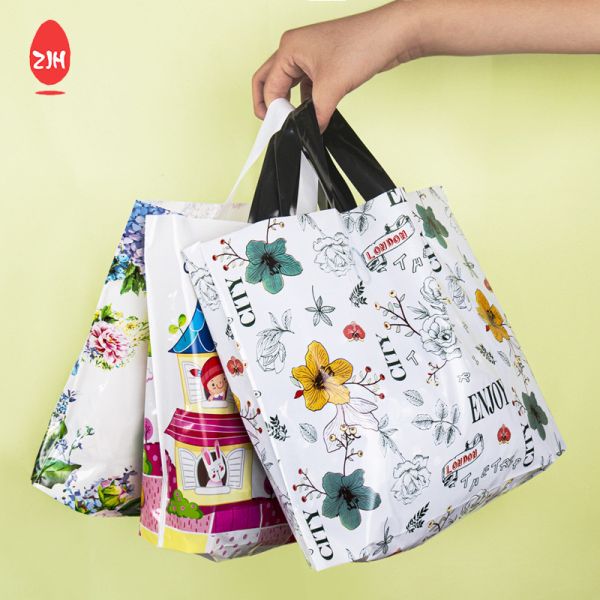 Eco Friendly LDPE Promotional Tote Bag Logo Printing Shopping Plastic Bag