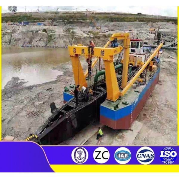 Discharge Distance 2000m 45&deg; Power 1233kw Sand Dredger with Siemens PLC System