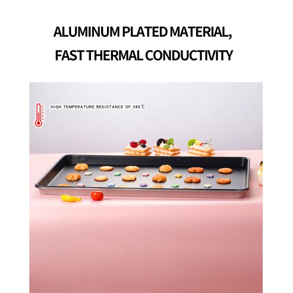 Commercial Bread Baking Equipment Non - Stick Aluminized Steel Roasting oven Pan