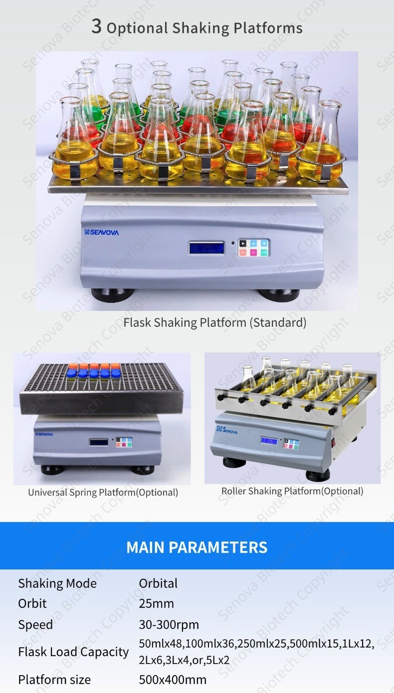 500mlx15 250mlx25 Benchtop Orbital Shaker Senova Biotech Lab Shaker DBS-602