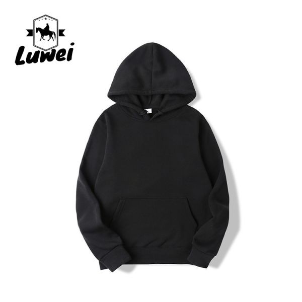 Designer barata Erkek sudadera de manga larga con capucha con capucha en blanco con capucha Camisa De Entrenamiento Poliéster simple con capucha