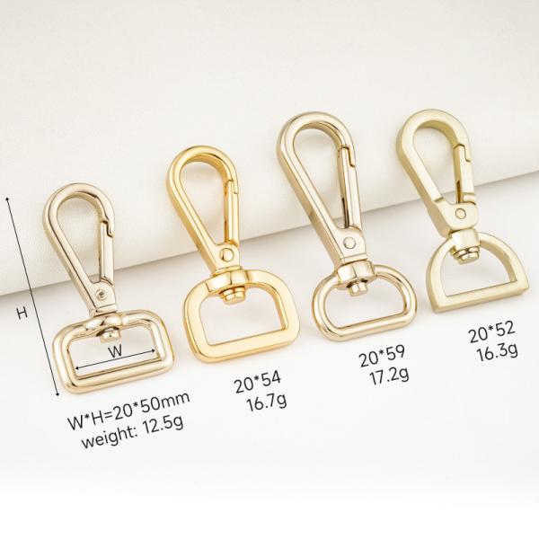 Shinny Surface Bag Hardware Custom Snap Hook for DIY Accessories 13mm Strap Purse Clasp