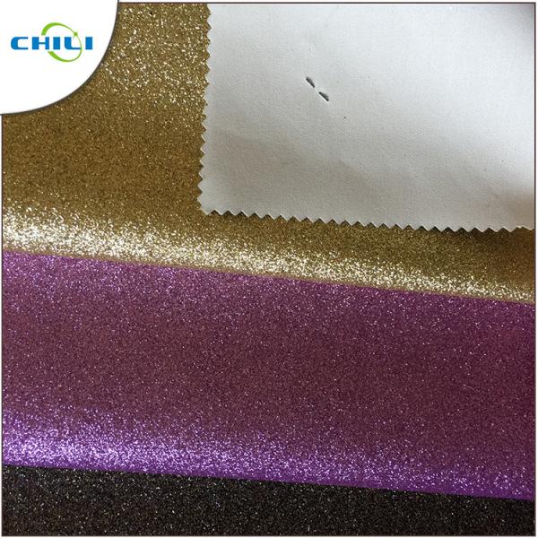 OEM ODM Glitter Fabric Paint , White Glitter Fabric Colorful Wall Covering