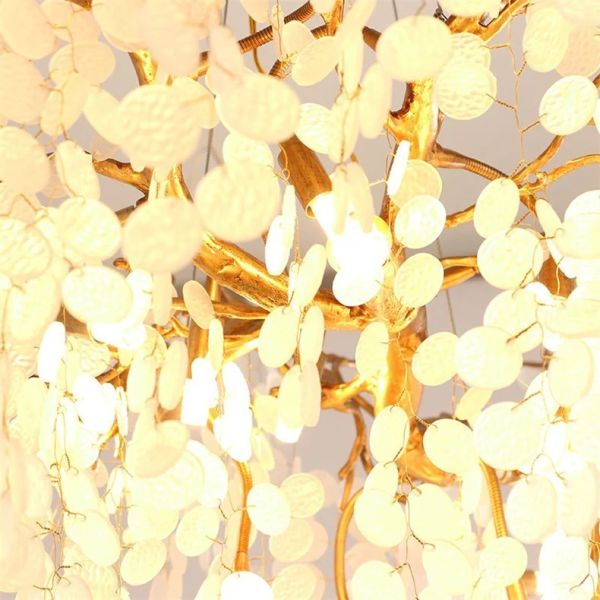 Nordic Ceiling Crystal Chandelier Gold Luxury Pendant Light  （WH-AP-672）