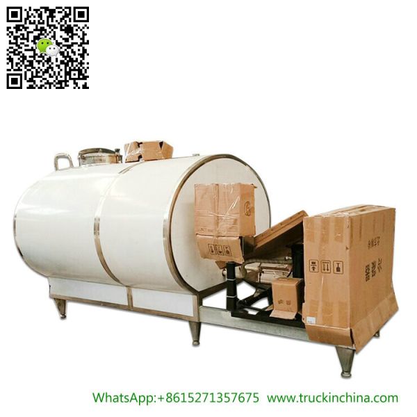 Stainless steel Milk Cooling Tank Body For Lorry Trucks 8CBM- 25CBM