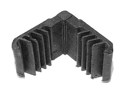 Non-benable aluminum spacer plastic corner connectors