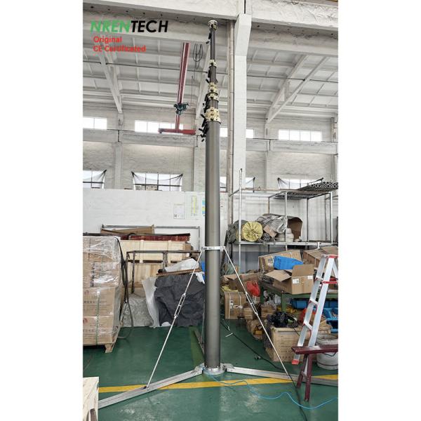 15m lockable pneumatic telescopic mast 30kg payloads 2.8m closed height for antenna tower