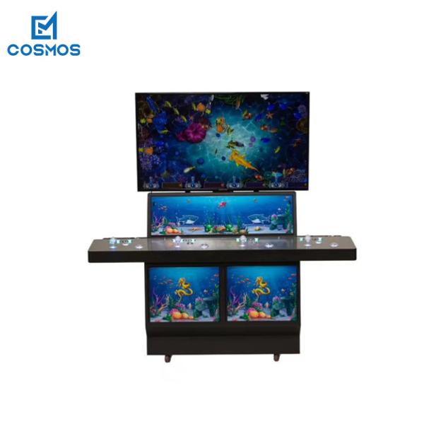 Indoor Fish Table Arcade Machine 60 Inch OEM Coin Bill 4 Players
