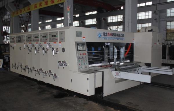 Digital Carton Box Making Machine With Double Oil Pipe Balance System , 2200mm Width