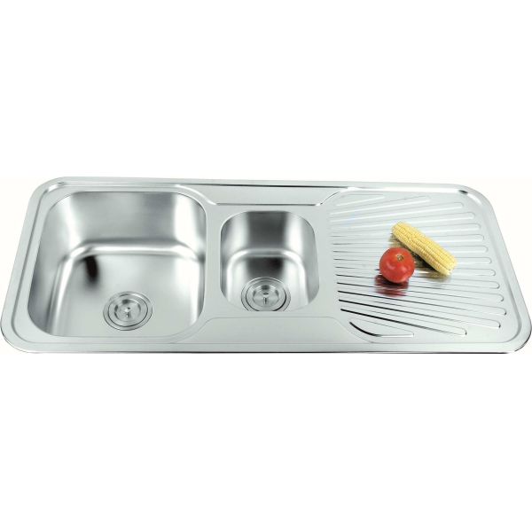Изготовленные на заказ кухонные раковины нержавеющей стали, портативная кухонная раковина с доской стока