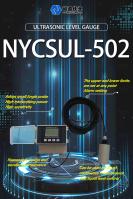 Non contacté 4-20mA compteur de niveau ultrasonique NYCSUL-502 1mm Split Ultrasonique à canal ouvert Compteur de débit affichage LCD