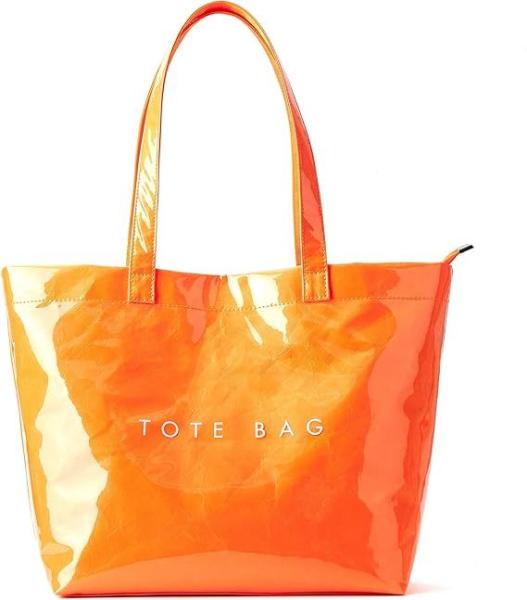 Fashion Casual Street Reusable Environmental Handbag Zipper Tote Bag, Kraft Paper Beach Bag Large Hobo Carry All Travel Shopping Handbag Plastic Shoulder Bag