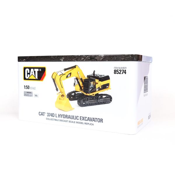 DM cat 374D L Excavator 1:50 Scale Alloy Diecast Model with Adjustable Components Collectible Toy