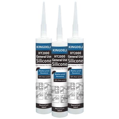 O general seco rápido da colagem da construção usa o vedador neutro do silicone