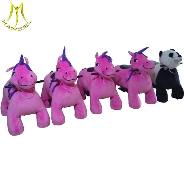 Hansel Wholesale playground equipment motorized plush riding animals