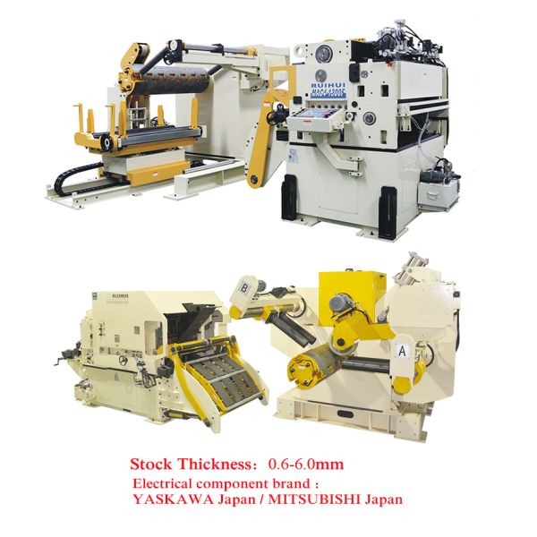 Tira de acero alimentador resistente de Decoiler de RUIHUI y de la enderezadora para la máquina de la prensa