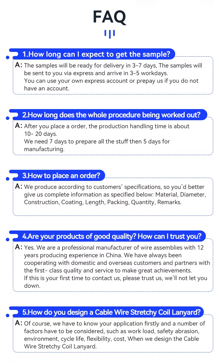 Adjustable Two Way Wire Looping Cable Grippers Hanging Suspension Kits Spring Hook Hardware Fitting