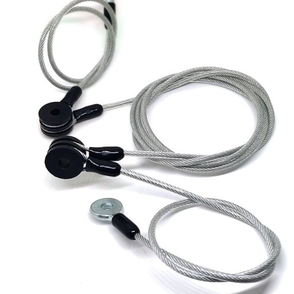 Изготовленные на заказ собрания веревочки провода PVC покрыл прозрачный кабель талрепа привязывают ремень безопасности