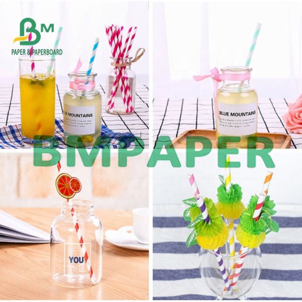 Food Grade Virgin Pulp 28 GSM White Kraft Straw Wrapping Paper Rolling For Tobacco Packing Продовольственная необработанная целлюлоза 28 GSM Белая kraft соломенная упаковочная бумага для упаковки табака