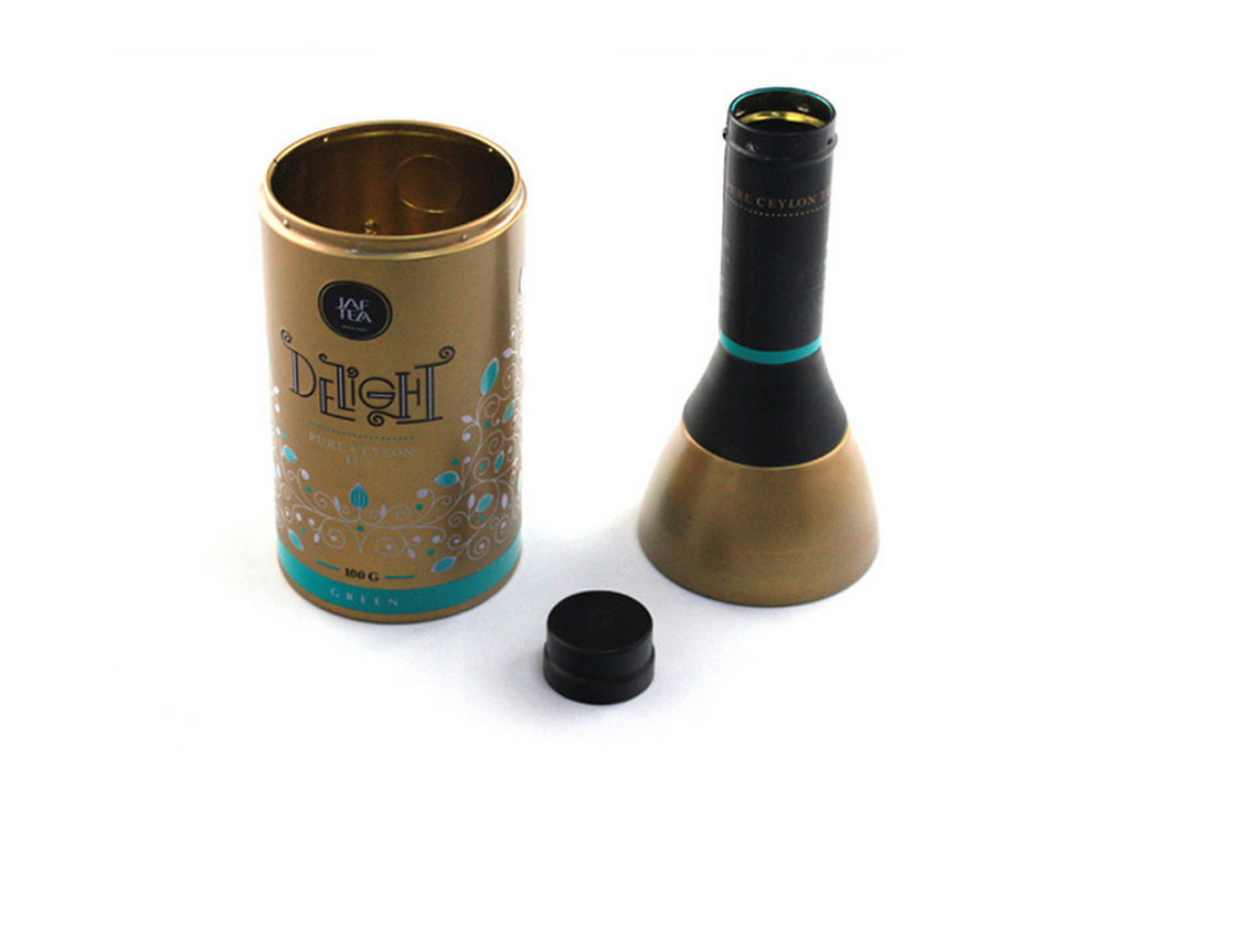 La suposición modificada para requisitos particulares imprimió la caja redonda de la lata de Matel del regalo/las latas redondas con la tapa cónica