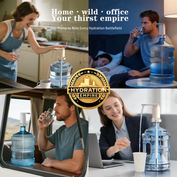 2025 New Design Silent Water Pump Dispenser Machine 3 Gallon Water Cooler Pump For Home Office Travel
