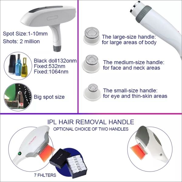 ODM лазера Nd Yag Rf выбирает удаление волос машины Shr Ipl профессиональное безболезненное