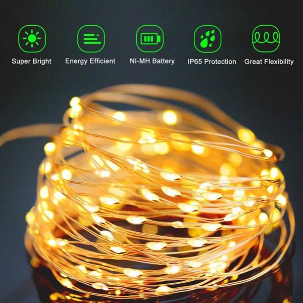 20/30/40M LED Solar Light String Outdoor Waterproof Garden Fairy Lights String Christmas Wedding Party Solar Light Decor