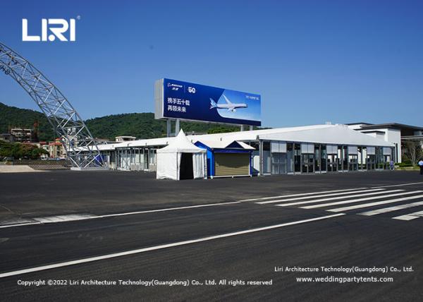 25m Outdoor Exhibition Tents Waterproof Strong Aluminum Airshow Enclosed