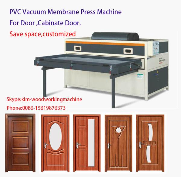 Woodworking Door Cabinet PVC film Vacuum Membrane Press Machine