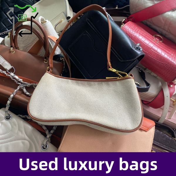 Used Brand Shoulder Bags Mixed Packaging Second Hand Women's Bags MOQ 50piece