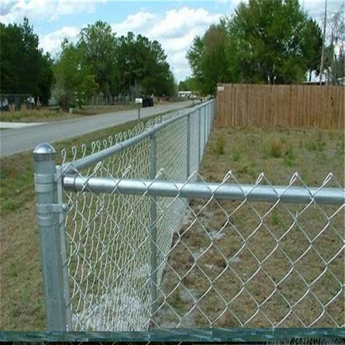 8ft HIGH X 25ft ROLLS Diamond Galvanized Chain Link Fence Panels Abrasion Proof (Диамантовый оцинкованный цепной узел)