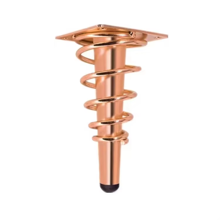 Modern Luxury Gold Iron Sofa Legs Furniture Hardware Accessories for Dining & Hospital for Wood Table Cabinet TV
