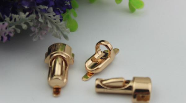 OEM factory nickel free zinc alloy hanging brush anti brass plating metal bag press push button lock