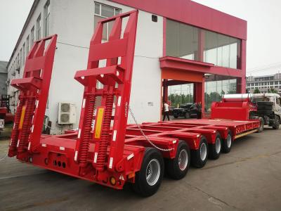 Heavy-Duty Hauling Made Possible 150T Low Bed Semi Trailer Q345B With T700 Steel Main Beam