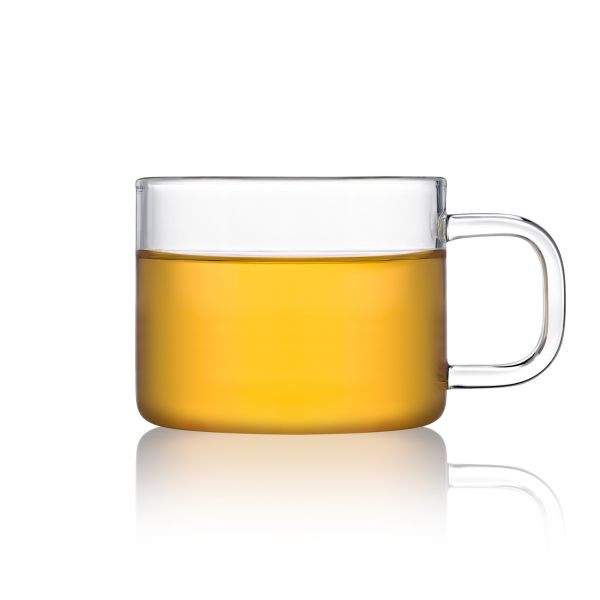 Samadoyo 2024 Hot Selling High Borosilicate Glass Transparent Belt Cup Teapot Eco-Friendly 180ml Tea Set Customizable Minimalist