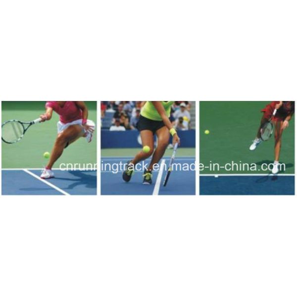 Green Indoor Tennis Court Flooring Thermal Insulation