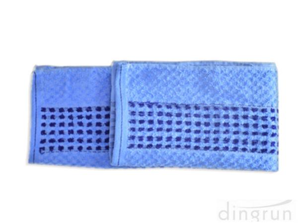 48*70cm	Blue Color Kitchen Tea Towels Quick Dry Waffle Weave