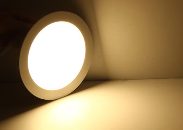 18W Flat Led Panel Light , Square Round / Warm Cool White Indoor Lighting