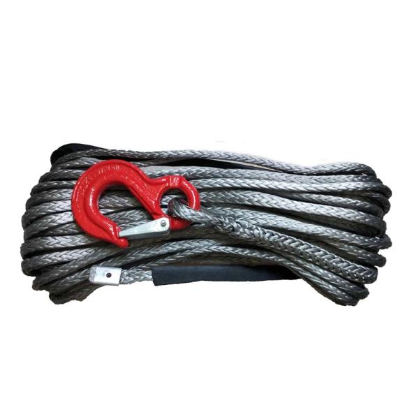 14mm X 30 Meters Synthetic Rope ,  High Strength Black Braided Winch Rope