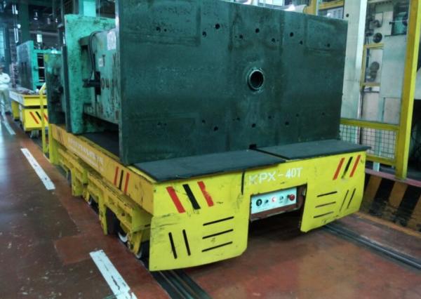 Carro montado plano de transferência do molde, bobina da empilhadeira que segura carros moventes do material