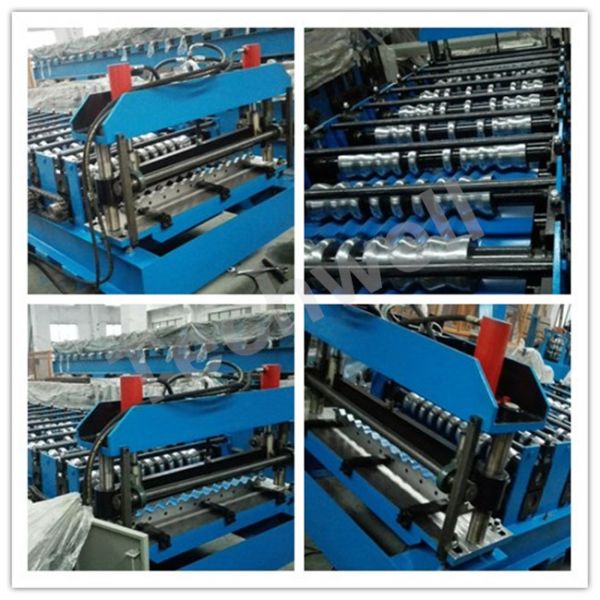 5.5 Kw Automatical Aluminium Corrugated Sheet Roll Forming Machine For Corrugated Sheets