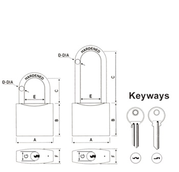 Rarlux High Security Manufacturer Solid Padlock Keyed Alike Brass Brush Padlock